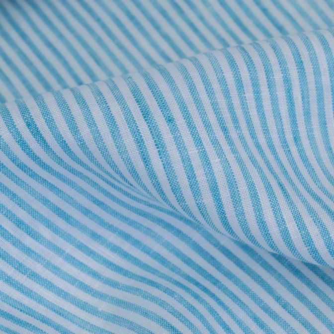 Stripe Linen - Turquoise