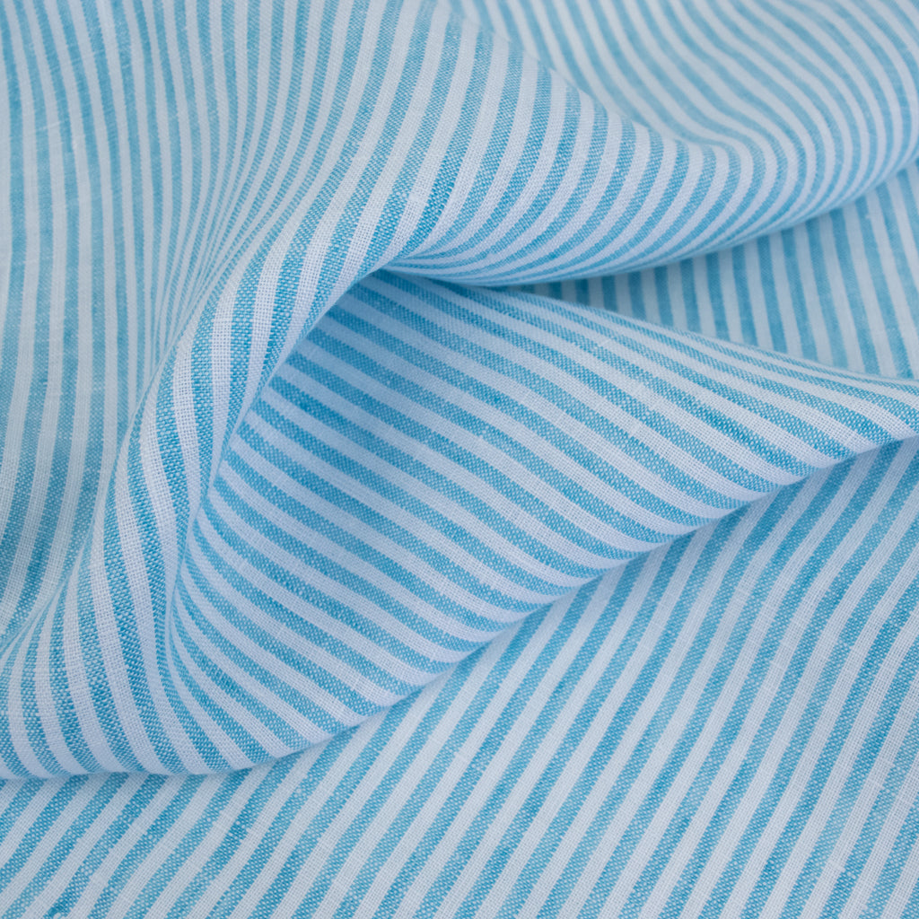 Stripe Linen - Turquoise
