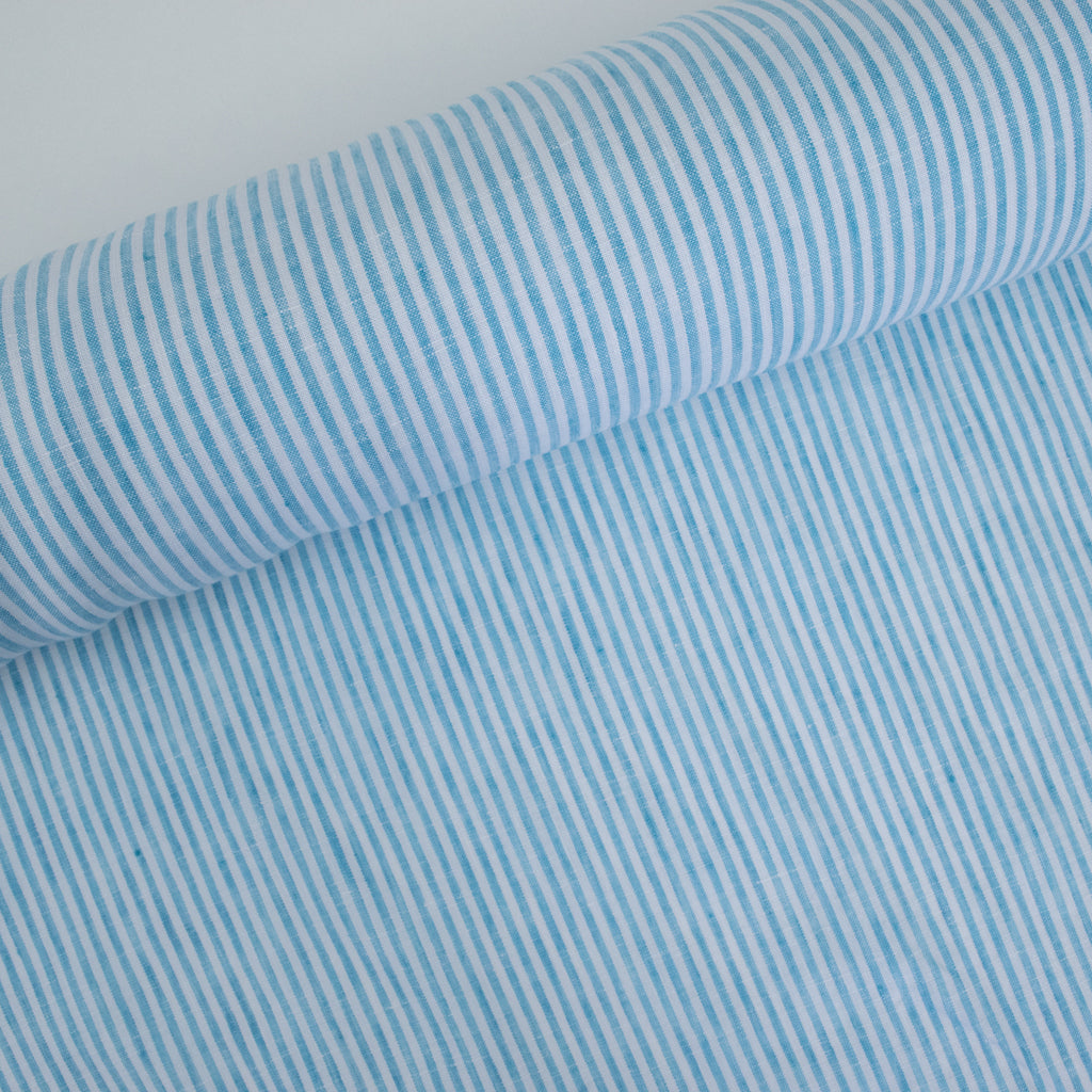 Stripe Linen - Turquoise